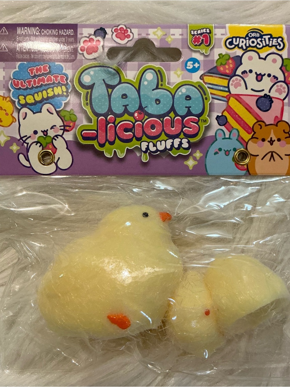 Taba-licious Fluffs Yellow Chicks Sensory Toys NWT